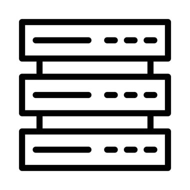 sunucu ince çizgi simgesi