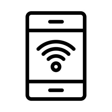 sinyal ince çizgi simgesi