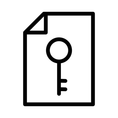 dosya ince çizgi simgesi