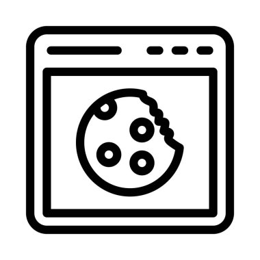 tarayıcı ince çizgi simgesi