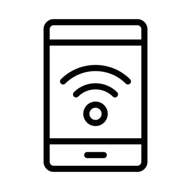 mobil ince çizgi simgesi