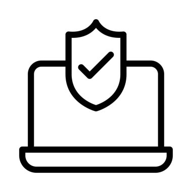 koruma ince çizgi simgesi