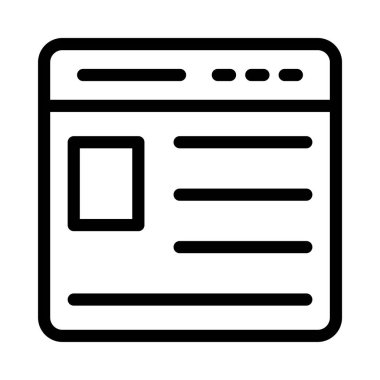 internet ince çizgi simgesi