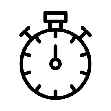 zamanlayıcı ince çizgi simgesi