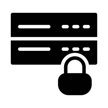 Özel glif düz vektör simgesi