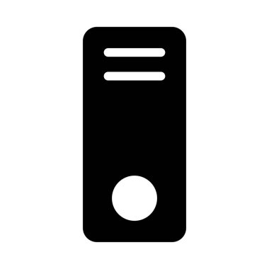 dosya kapağı glyph düz vektör simgesi