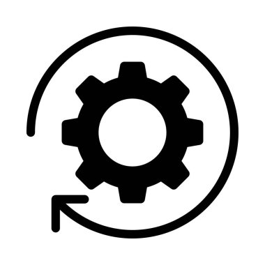 glyph düz vektör simgesini yeniden yükleme