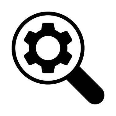 glyph düz vektör simgesini ayarlama