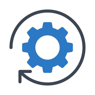 glyph renk vektör simgesini yeniden yükleyin