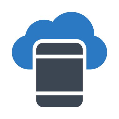 telefon glif simge renk vektör