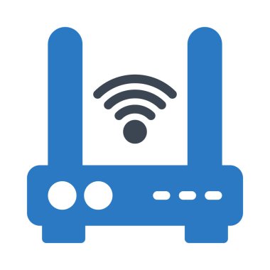 modem glyph renk vektör simgesi