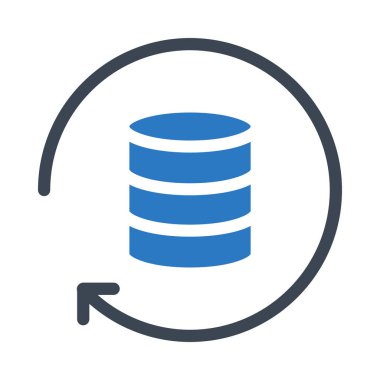 glyph renk vektör simgesi barındırma