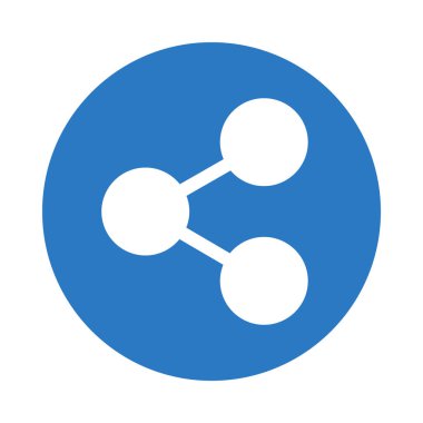 glyph renkli vektör simgesini paylaşma