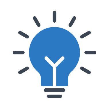 fikir glyph renk vektör simgesi