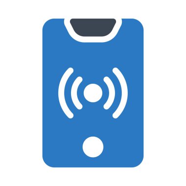 sinyal glyph renk vektör simgesi