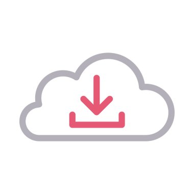 bulut renk çizgisi simgesi