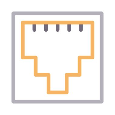 bağlantı noktası renk çizgisi simgesi