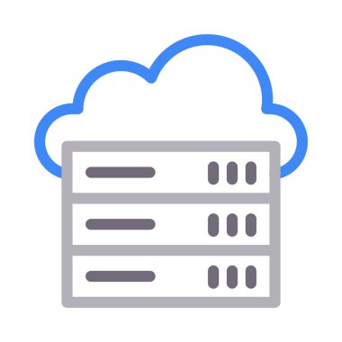 bulut renk çizgisi simgesi