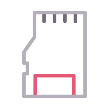 kart renk çizgisi simgesi