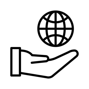 güvenli ince satırı simgesi