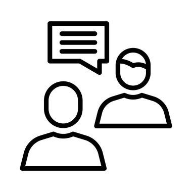 tartışma ince satır simgesi