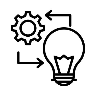 yaratıcı ince çizgi simgesi