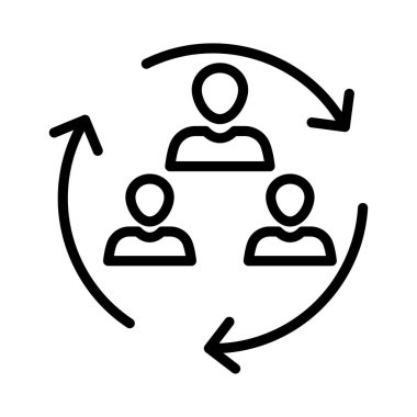 takım ince çizgi simgesi