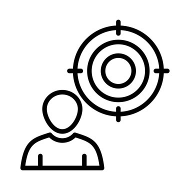 odak ince çizgi simgesi