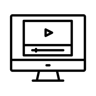 Oyuncu ince çizgi simgesi