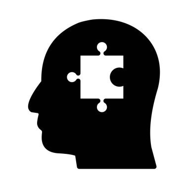 bulmaca glyph düz vektör simgesi