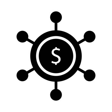 glif düz vektör simgesi paylaşma