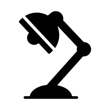 ampul glyph düz vektör simgesi