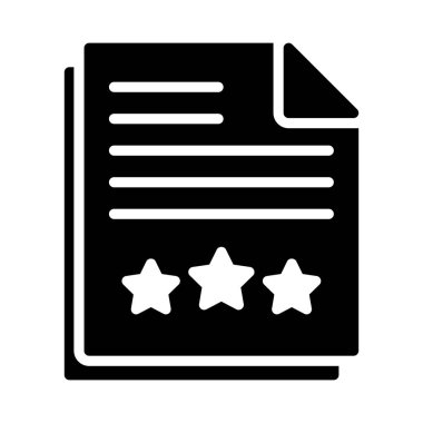 belge glyph düz vektör simgesi