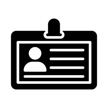 profil glyph düz vektör simgesi