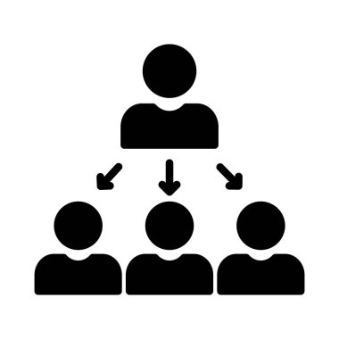 bağlantı glyph düz vektör simgesi