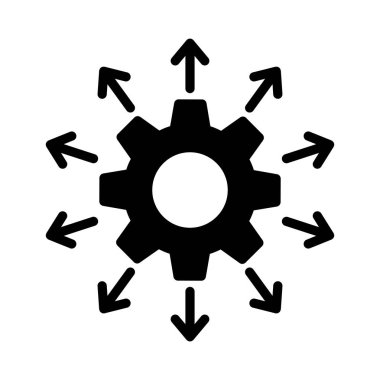 glif düz vektör simgesini yapılandırma