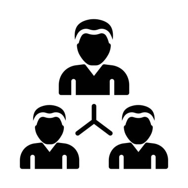 bağlantı glyph düz vektör simgesi