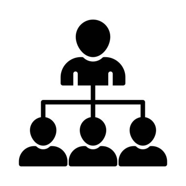 bağlantı glyph düz vektör simgesi