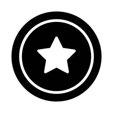 ödül glif düz vektör simge