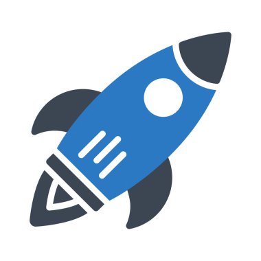 başlangıç glyph renk vektör simgesi