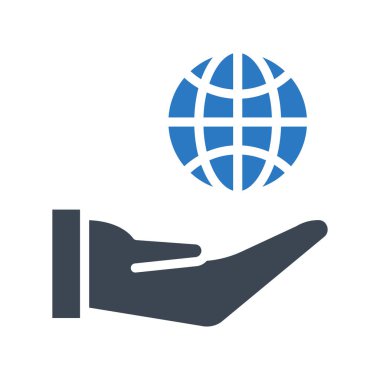 güvenli glyph renk vektör simgesi