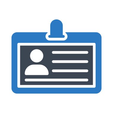 profil glyph renk vektör simgesi