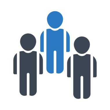 takım glyph renk vektör simgesi