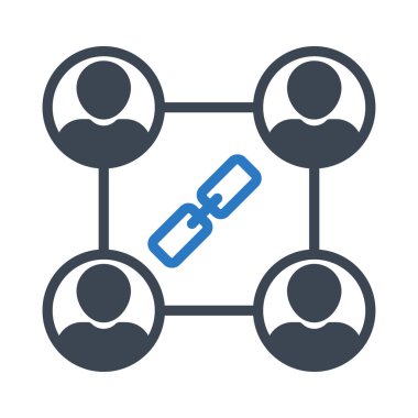 ağ glyph renk vektör simgesi