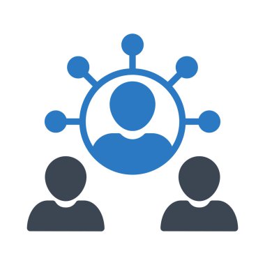 ağ glyph renk vektör simgesi