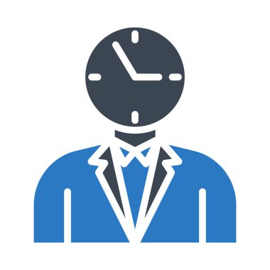 çalışan glyph renk vektör simgesi