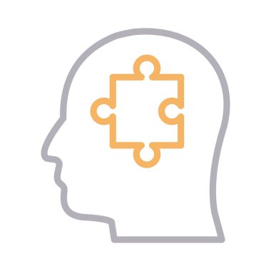 bulmaca renk çizgisi vektör simgesi