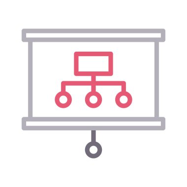 ağ renk çizgisi vektör simgesi