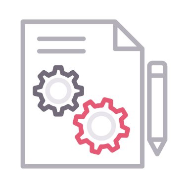 yönetim renk çizgisi vektör simgesi