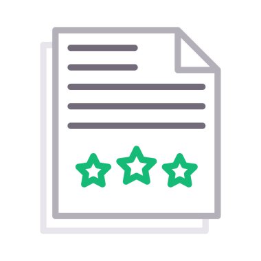 belge renk çizgisi vektör simgesi